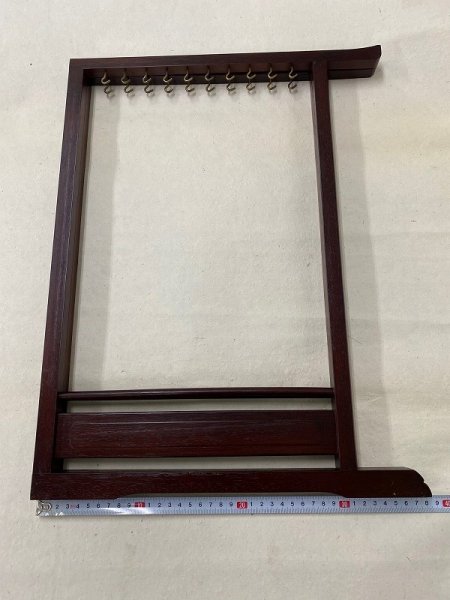 画像5: 筆掛 衣桁型 漆 (5)