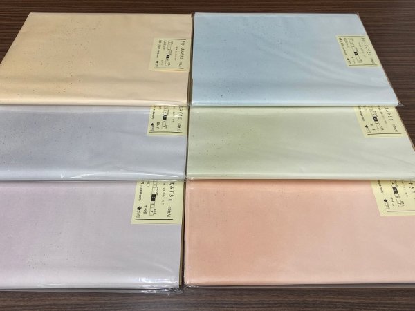 画像2: 花みずきII　No.450　手漉宣紙　全体ボカシ　砂子　半切　（10枚入） (2)