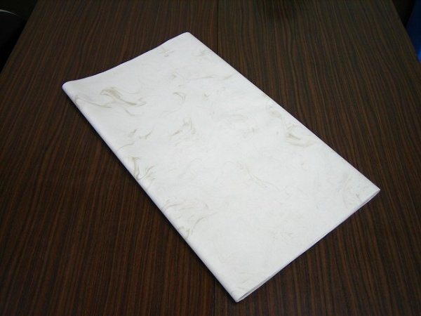 画像4: 墨流箋　茶色　1.75尺×7.5尺 (4)