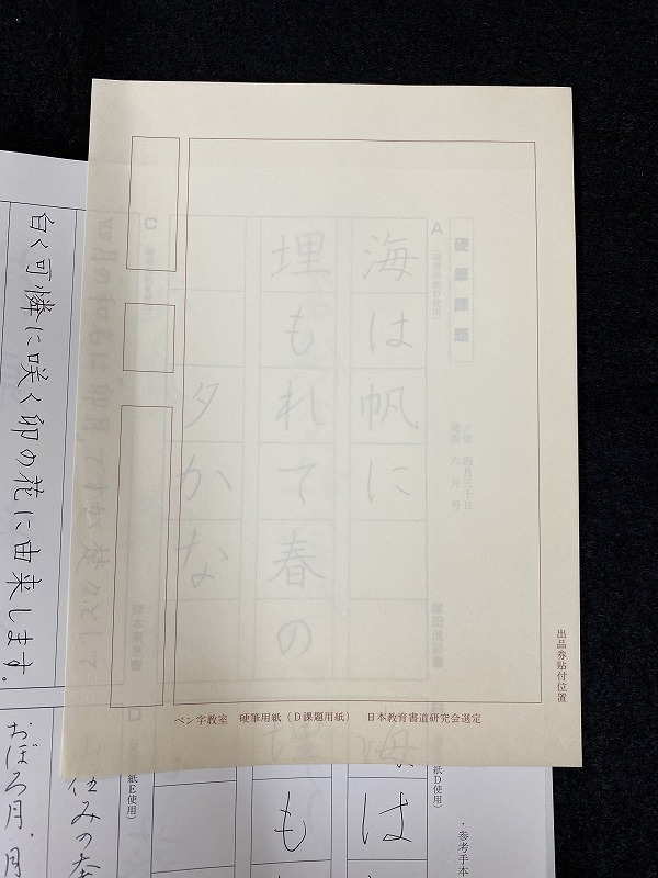 ペン字用紙 ペン字ｄ 10冊 書道用品販売石村紙店